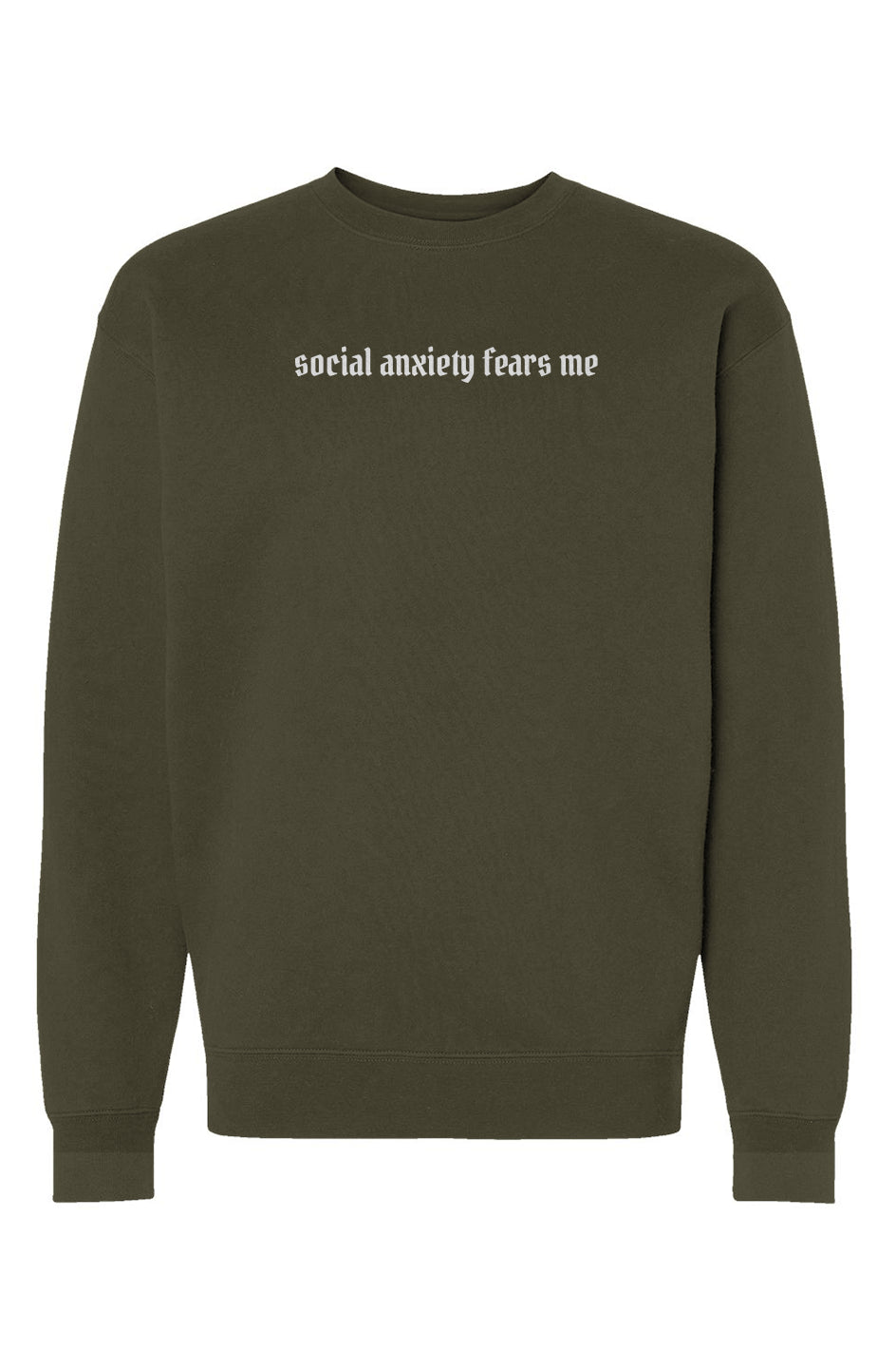SOCIAL ANXIETY FEARS ME - Unisex Heavyweight Crewneck
