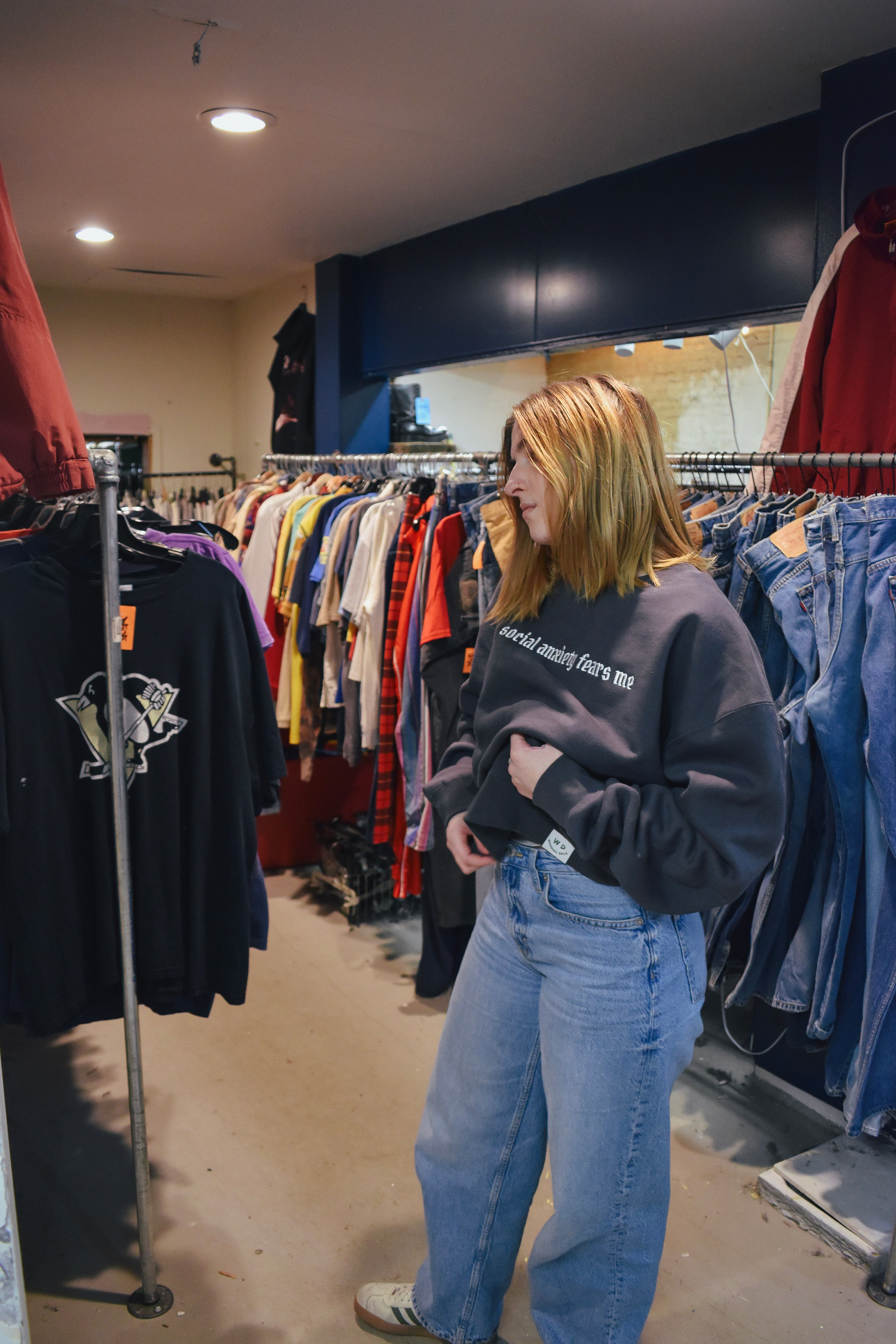 SOCIAL ANXIETY FEARS ME - Unisex Heavyweight Crewneck