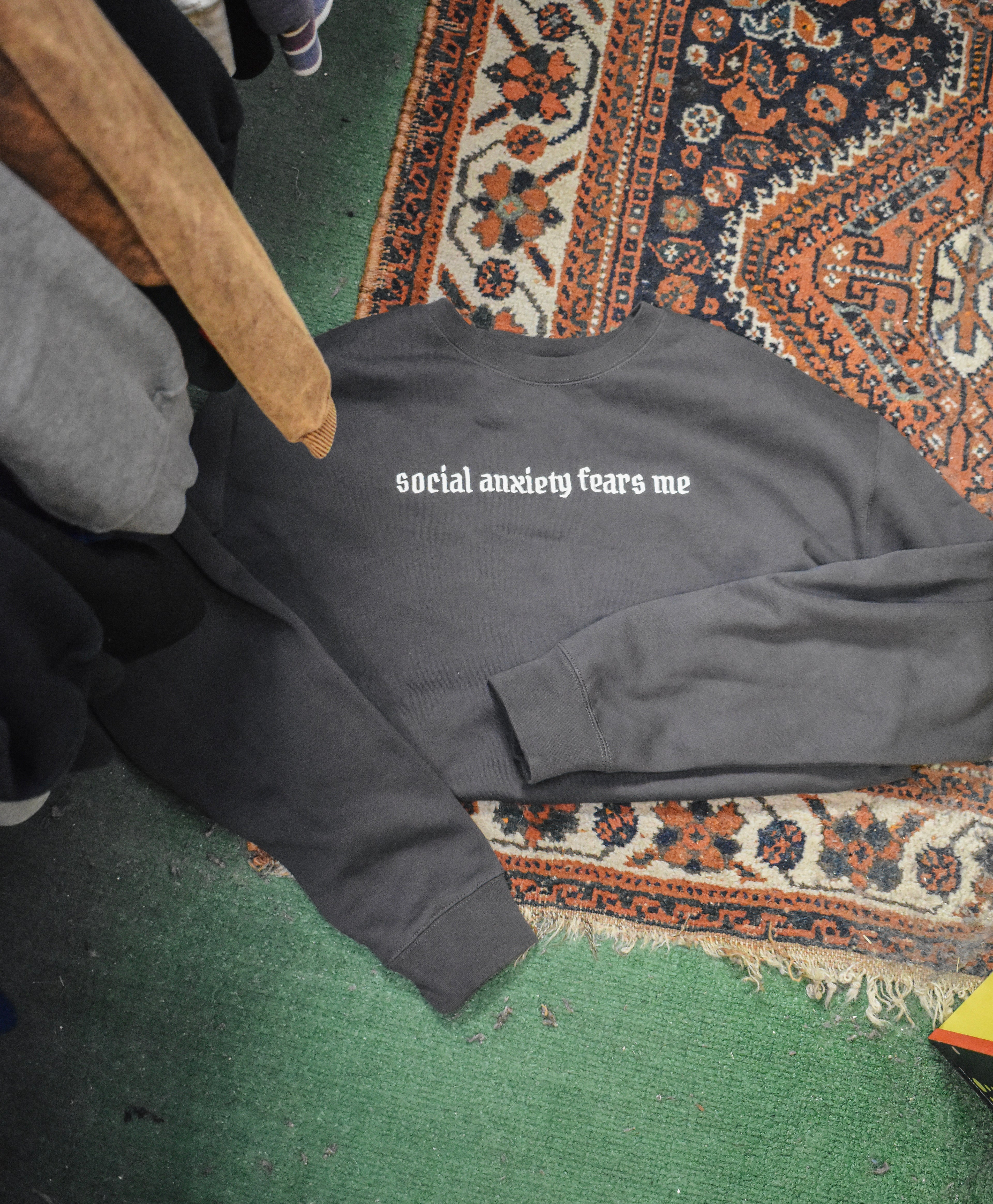 SOCIAL ANXIETY FEARS ME - Unisex Heavyweight Crewneck