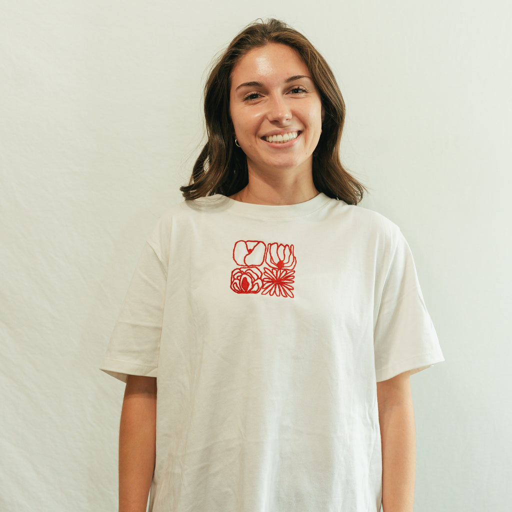 SQUARE FLOWERS - TEE - Woodhill Drive